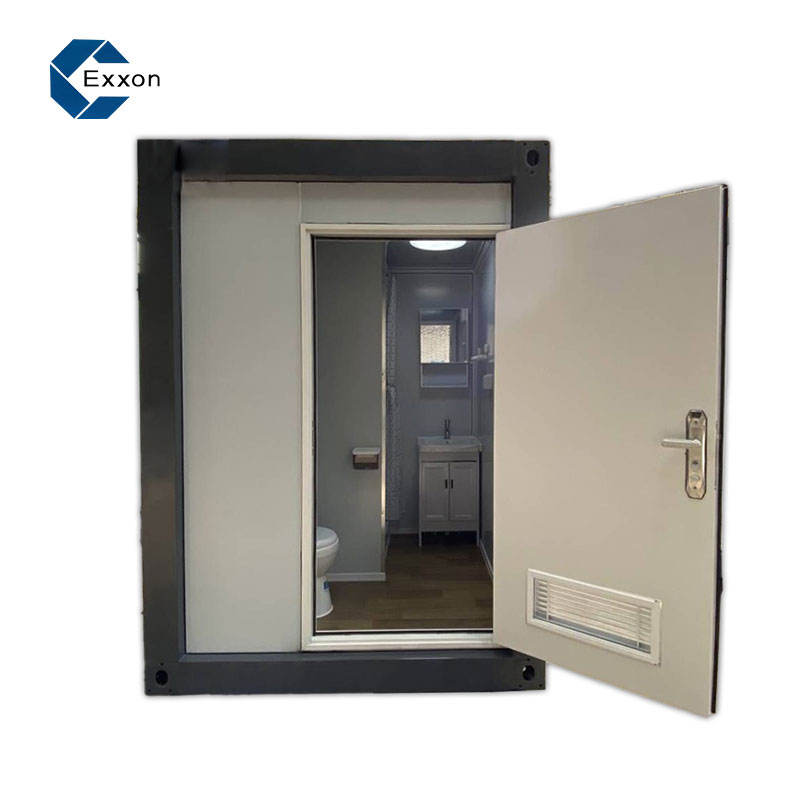 Портативный предфабрированный контейнерный дом на трейлере с роскошным туалетом и душем