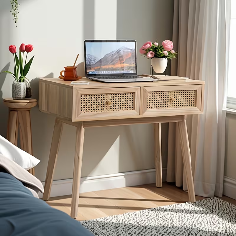 Северный деревянный стол из дерева: многофункциональный стол для обучения макияжу в спальне