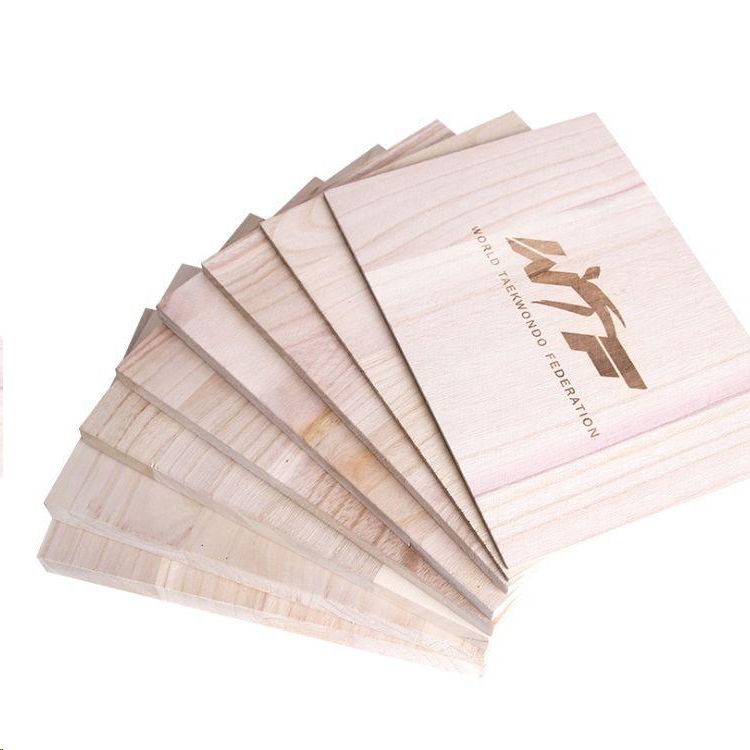 Твердая деревянная доска для разбивания таэквондо – стандартный размер 225x300mm