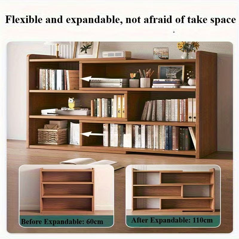 Многоуровневые настольные полки для хранения, общежития, офисная косметика, полки для хранения канцелярских принадлежностей и полки для отделки книг, расширяемые полки, экономия пространства, отсутствие спинки