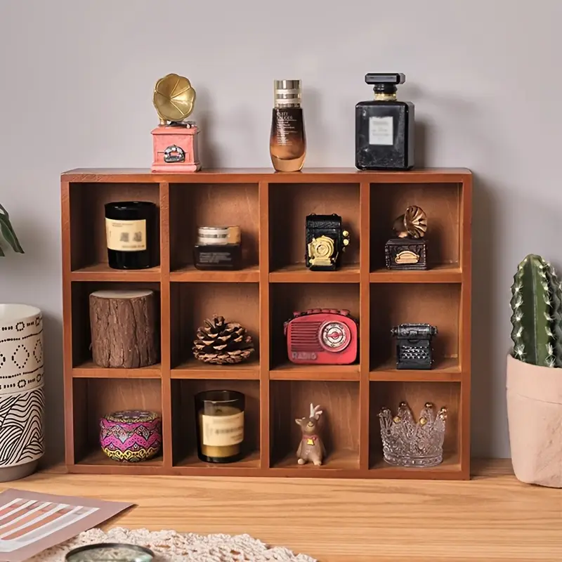 Ретро-деревянные столешницы для настольных столов, гобельные коробки для сбора пожертвований, расположенные на стенах двенадцати магов, вручную делают сервизы для слепых ящиков