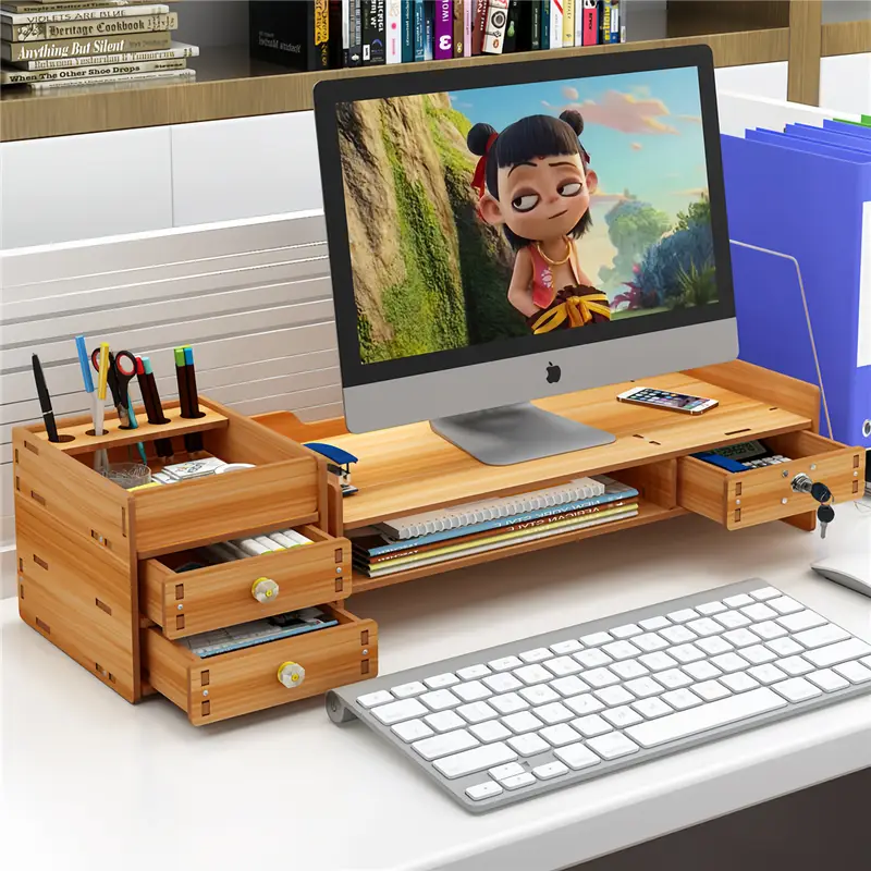 Настольный монитор усиливает подставку для подставки для подставки для подставки для рабочего стола в офисе