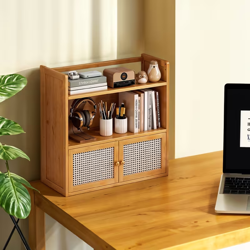 Организатор офисной столовой в стиле Vintage, многоуровневая деревянная стойка для хранения украшений, зелености или принадлежностей, с ящиками или без них, экономичный дизайн, натуральный