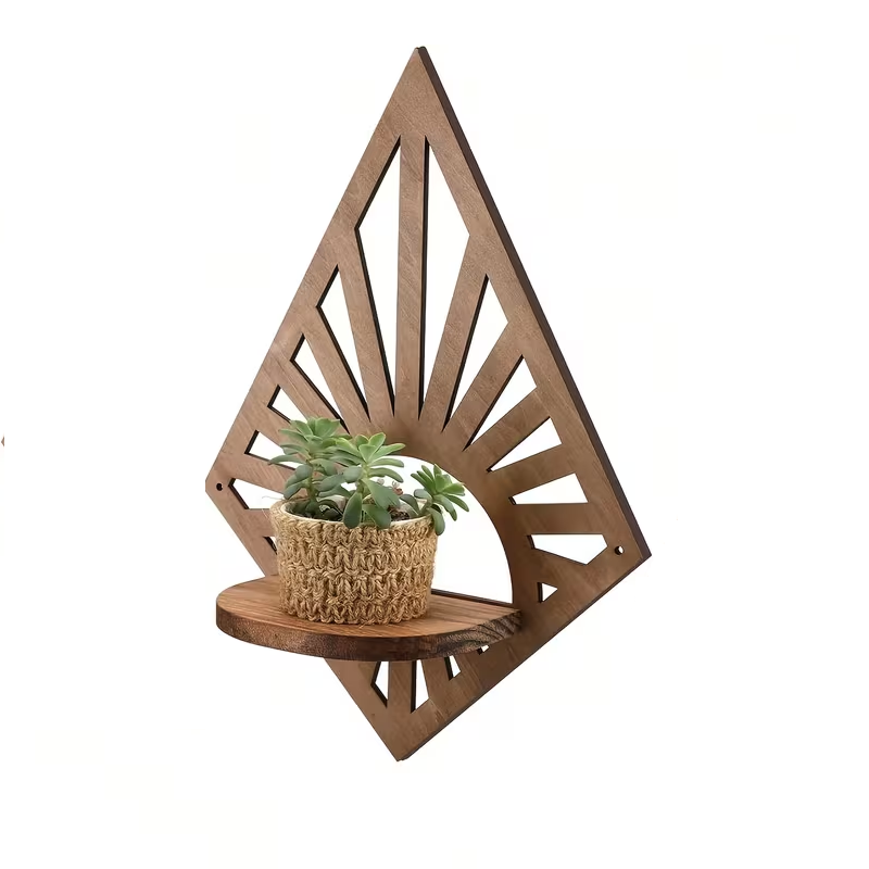 Деревянная перегородка с кристаллами, полочка, настенный органайзер, декоративная рамка для фона, аксессуар для ароматических свечей