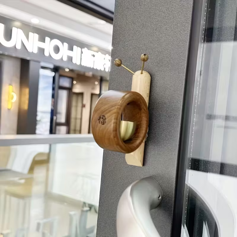 Допаминовый улиточный дверной звонок с напоминанием для входной двери и холодильника, медный колокольчик для уведомления о посетителях в магазине