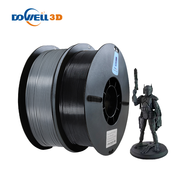 Dowell3d черный материал для 3D-печати PLA 2,85 мм высококачественный PLA из углеродного волокна ABS CF Филамент профессиональный филамент для 3D-принтера