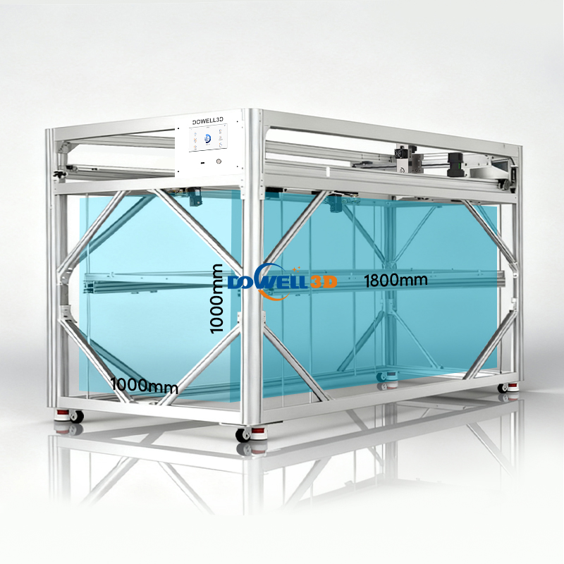 3D-принтер DOWELL 1000*1800*1000 мм, крупномасштабный 3D-принтер с автоматическим выравниванием для изготовления моделей мебели на заказ - Luoyang Dowell Electronics Technology Co, Ltd