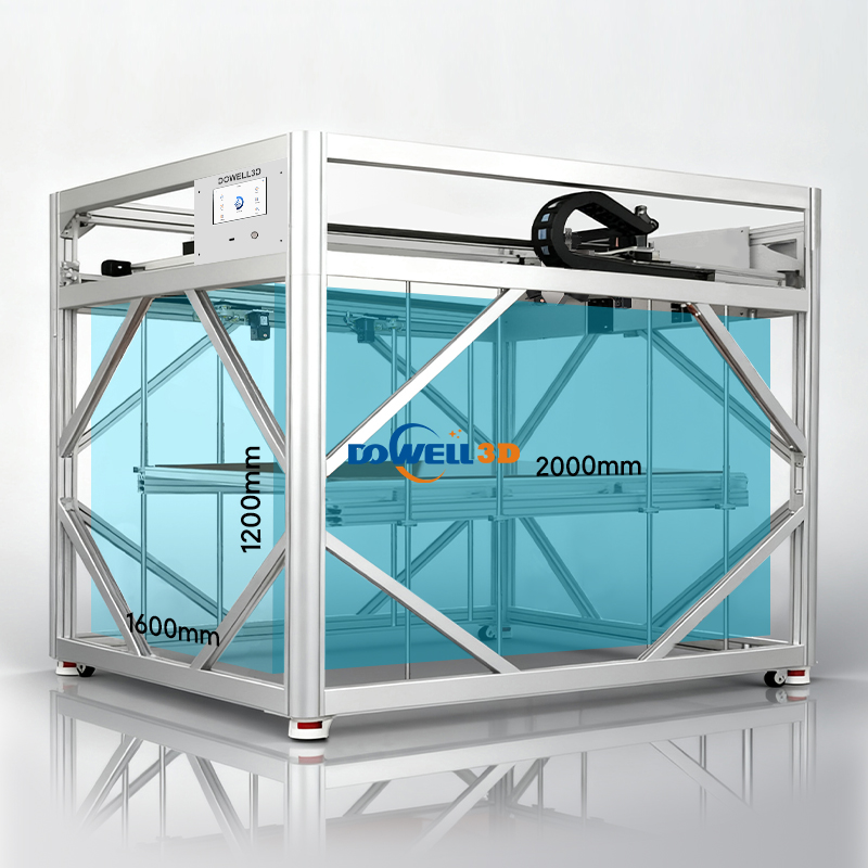 1600*2000*1200 мм крупномасштабный высокоскоростной 3D-принтер 500 мм/с профессиональный художественный скульптурный FDM-принтер с функцией обнаружения нити - Luoyang Dowell Electronics Technology Co, Ltd