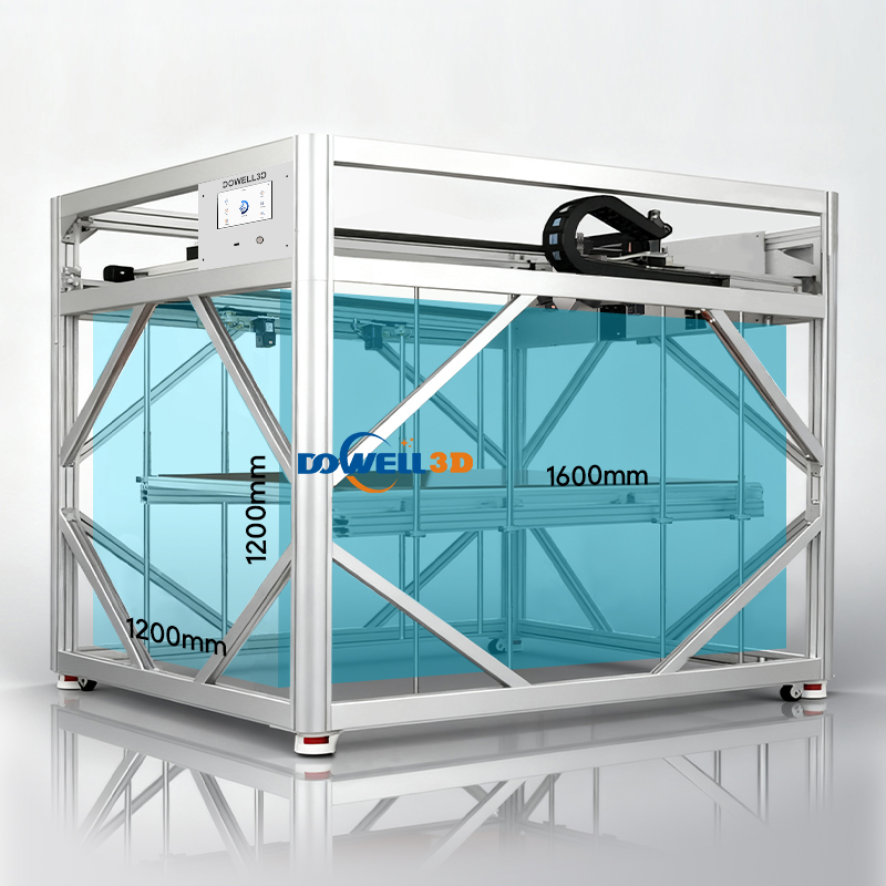 Закрытый промышленный 3D-принтер большого формата 1200*1600*1200 мм, профессиональный принтер для 3D-моделей с автоматической системой выравнивания - Luoyang Dowell Electronics Technology Co, Ltd