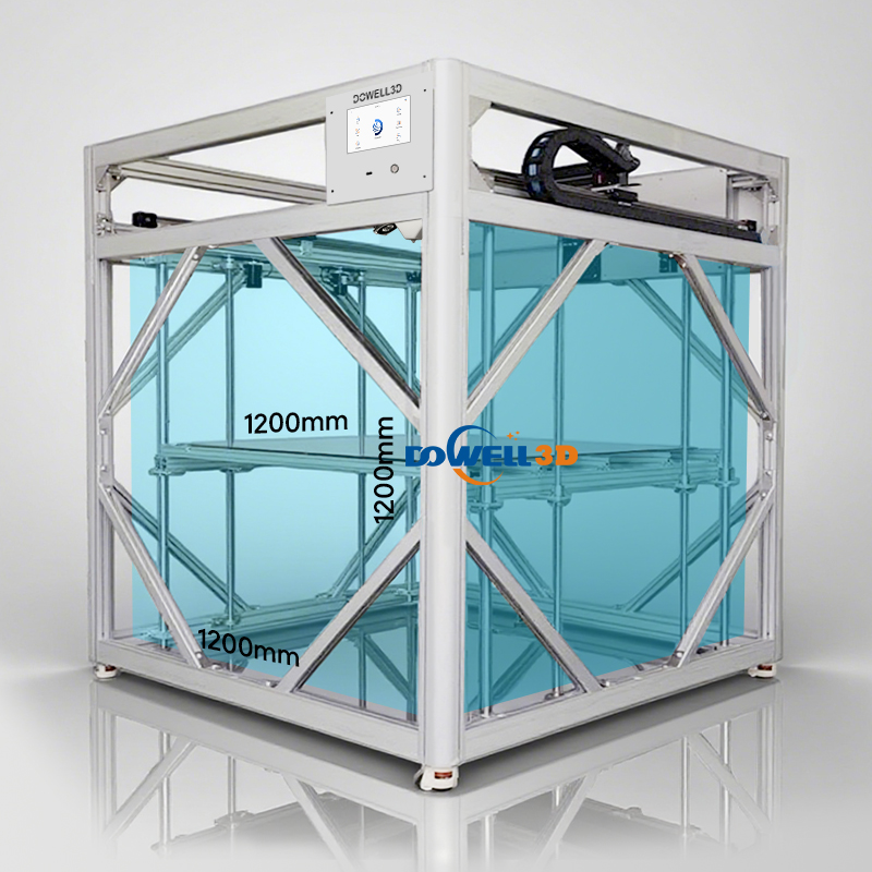 1200 мм высокоскоростной промышленный 3D-принтер 500 мм/с. Высокоточный принтер для печати крупномасштабных архитектурных моделей. - Luoyang Dowell Electronics Technology Co, Ltd