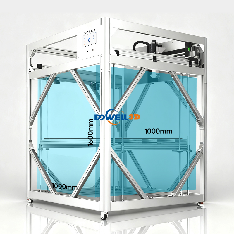 3D-принтер Dowell FGF Pellet 1000*1000*1600 мм, широкоформатный высокопроизводительный шнековый экструдер с автоматической подачей - Luoyang Dowell Electronics Technology Co, Ltd