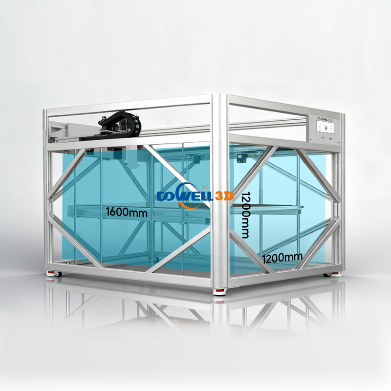 Промышленный 3D-принтер Dowell для гранул размером 1200*1600*1200 мм, большой размер, автоматическая подача, высокопоточная экструзия 5000 г/ч - Luoyang Dowell Electronics Technology Co, Ltd