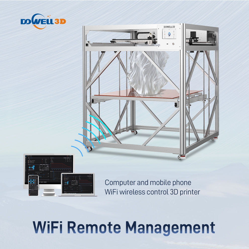 Профессиональный крупногабаритный FDM 3D-принтер с автоматическим выравниванием и датчиком выхода нити, высокоскоростная печать 500 мм/с - Luoyang Dowell Electronics Technology Co, Ltd