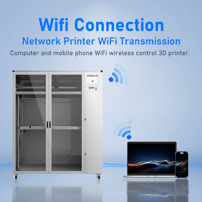 Высокоскоростной 3D-принтер FDM 1200*1800*1600 мм Крупногабаритный принтер с алюминиевой рамой для печати скульптур в натуральную величину с управлением через Wi-Fi - Luoyang Dowell Electronics Technology Co, Ltd