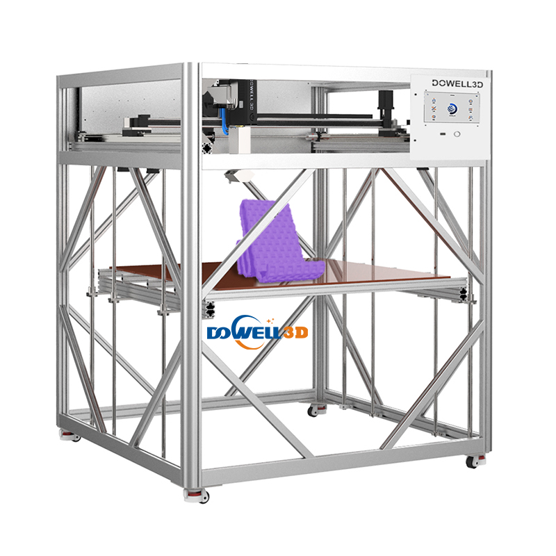 Мощный промышленный 3D-принтер для печати гранул, DP-A1624-12, большой размер печати, высокая производительность, шнековая экструзия, принтер для архитектурных моделей