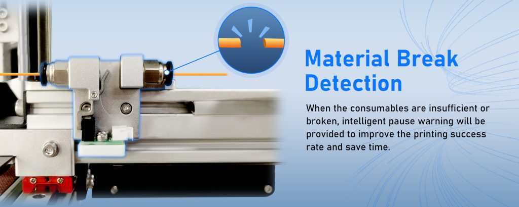 3D-принтер с функцией обнаружения нити