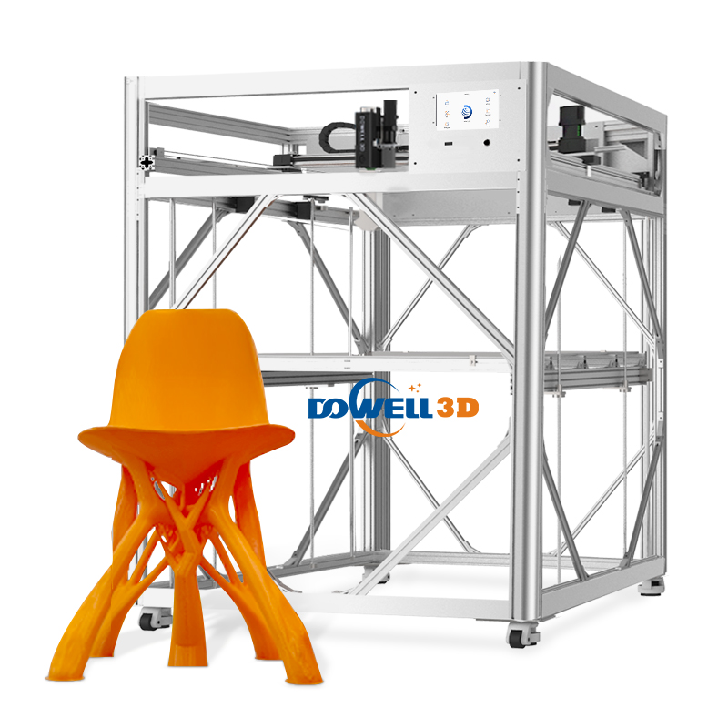 5000 г/ч Экструзия с высоким расходом 3D-принтер для печати гранул 1200 мм Большой формат Автоматическая регулировка уровня Печать мебели и стульев Стабильная работа