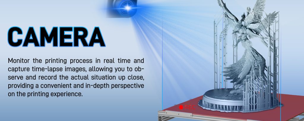 умный большой 3D-принтер с камерой