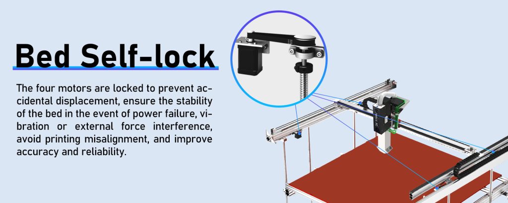 3D-принтер с самоблокирующейся платформой