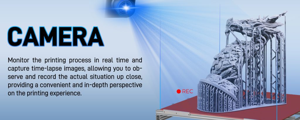 большой 3D-принтер с камерой