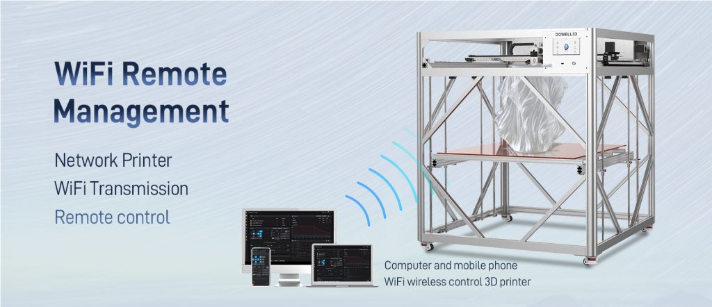 Большой 3D-принтер с дистанционным управлением по Wi-Fi