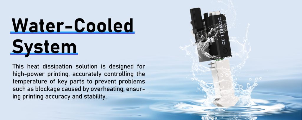 Пеллетный 3D-принтер с системой водяного охлаждения