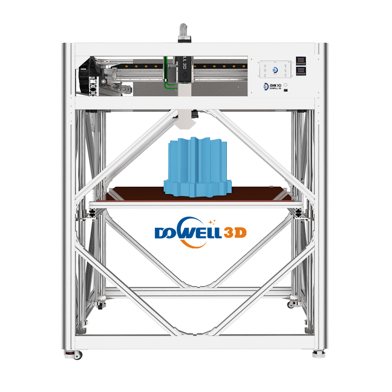 1200*2000*1600 мм широкоформатный 3D-принтер для гранул 5000 г/ч с высокопоточной экструзией и автоматической подачей промышленных частиц с камерой