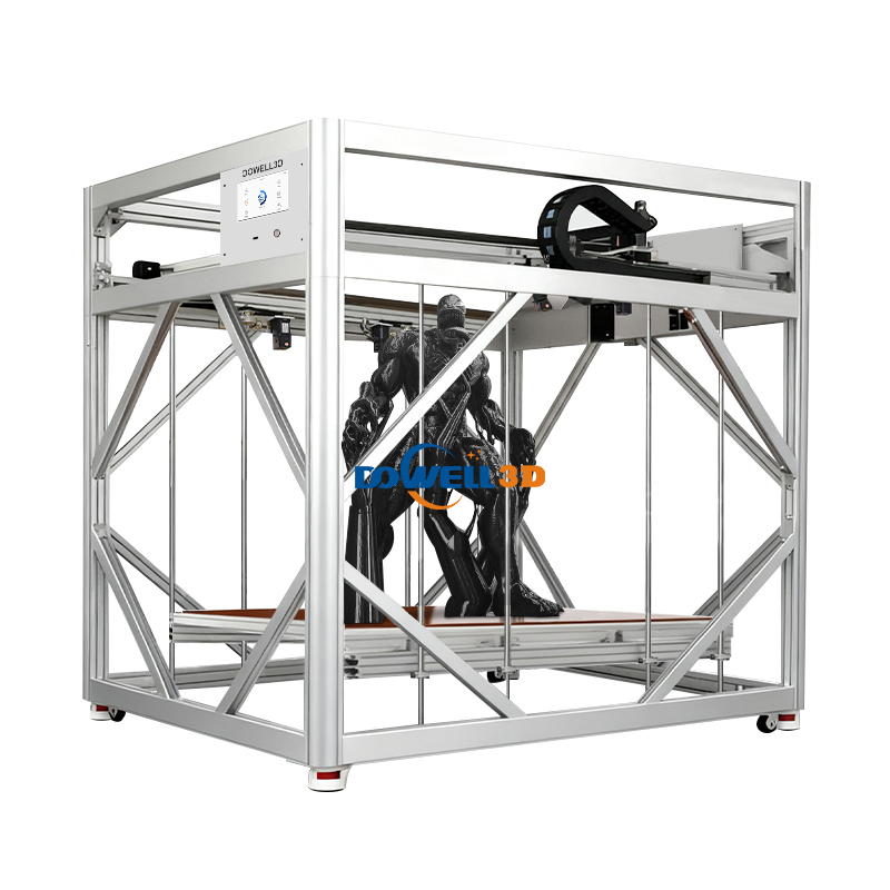 Высокоскоростной 3D-принтер FDM 1200*1800*1600 мм Крупногабаритный принтер с алюминиевой рамой для печати скульптур в натуральную величину с управлением через Wi-Fi