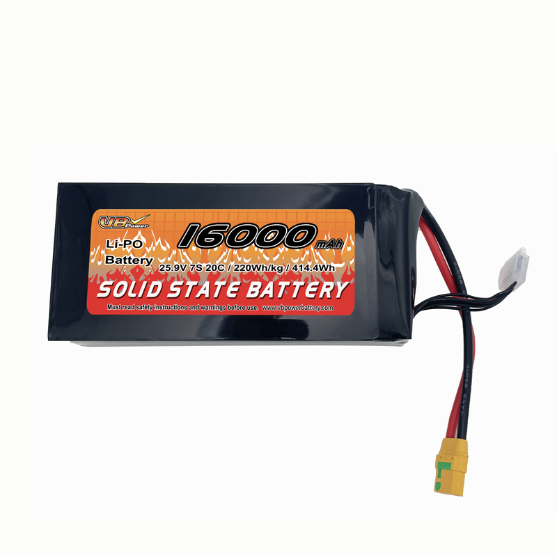 VBpower Твердотельный аккумулятор повышенной мощности 7S 16000mAh 25.9V Li-Po | Профессиональное решение для энергоемких применений