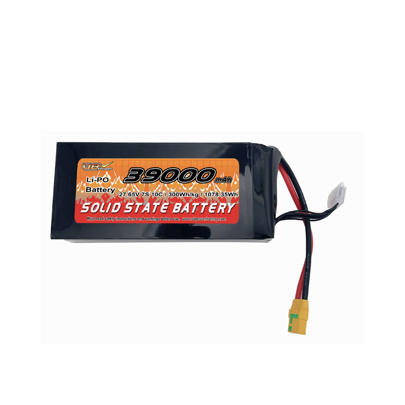 VBpower Аккумулятор для БПЛА 39000mAh 27.65V 7S 10C Твердотельный Li-Po аккумулятор премиум-класса С максимальной ёмкостью и энергоплотностью Для профессиональных дронов, eVTOL и AGV систем