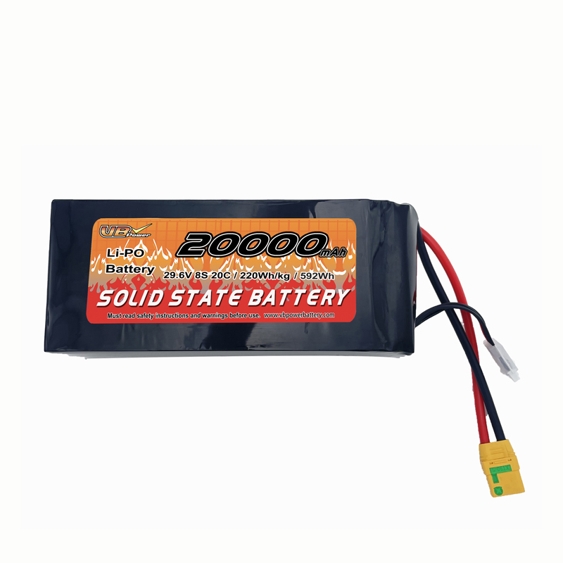 VBpower Высокомощный твердотельный аккумулятор 8S 20000mAh 29.6V Li-Po | Профессиональное решение для энергоемких применений