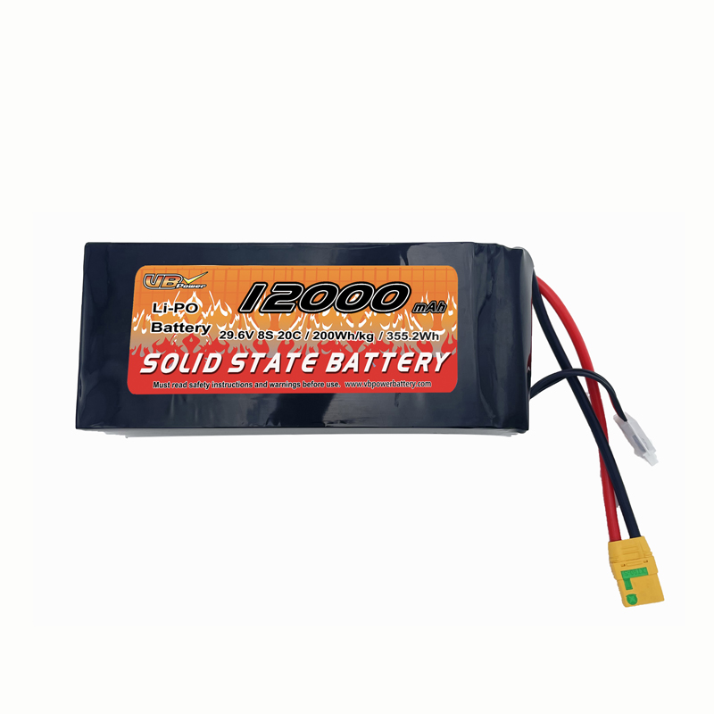 VBpower Мощный аккумулятор нового поколения 8S 12000mAh 29.6V Li-Po | Идеальный баланс мощности и компактности