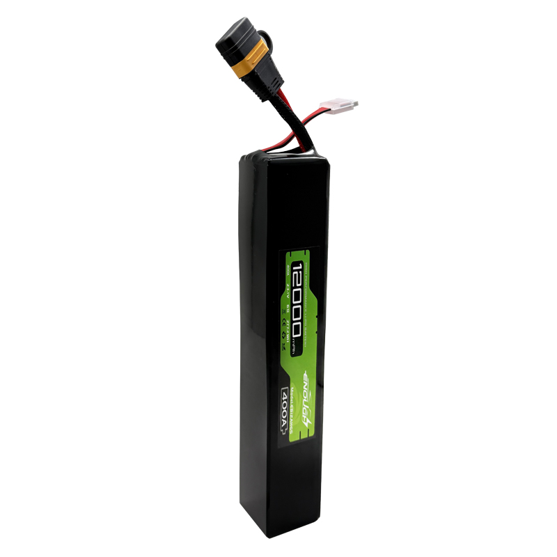 VBpower 12000 мА·ч 6S1P 23,1 В литий‑полимерный аккумулятор 400 А для беспилотных летательных аппаратов, габариты 53*55*307 мм