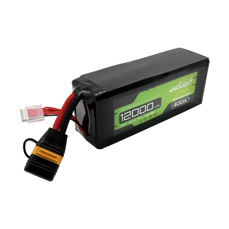 VBpower 12000 мАч 6S1P 23.1 В LiPo батарея с током 400 А для беспилотных летательных аппаратов (дронов), размер 59×70×180 мм.