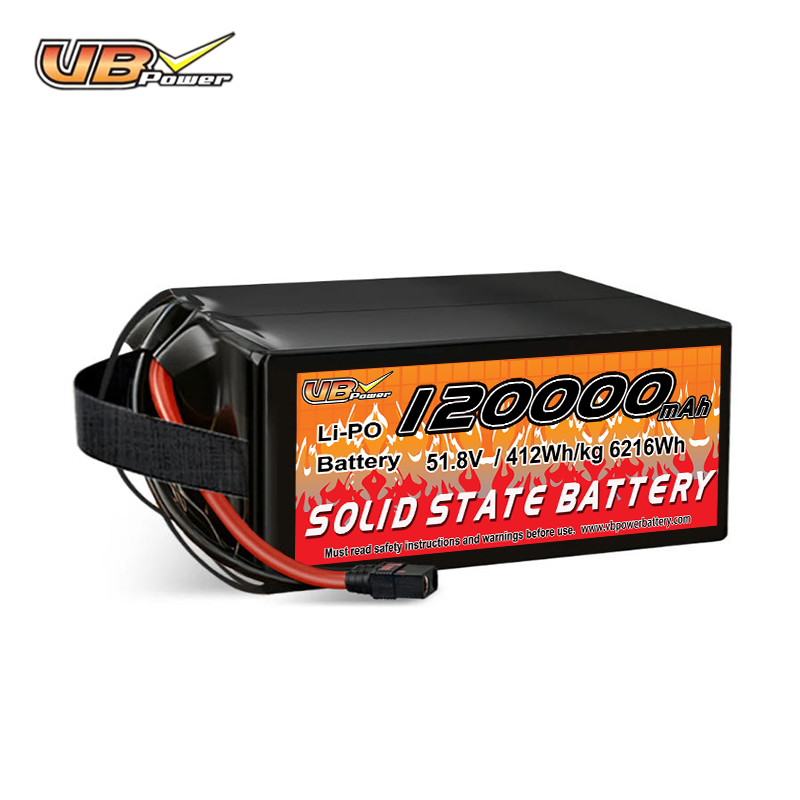 VBpower Твердотельный аккумулятор 120 А·ч, 51,8 В, 6216 Вт·ч для многороторных беспилотников, аппаратов ВПВ и аэросъемки картографирования