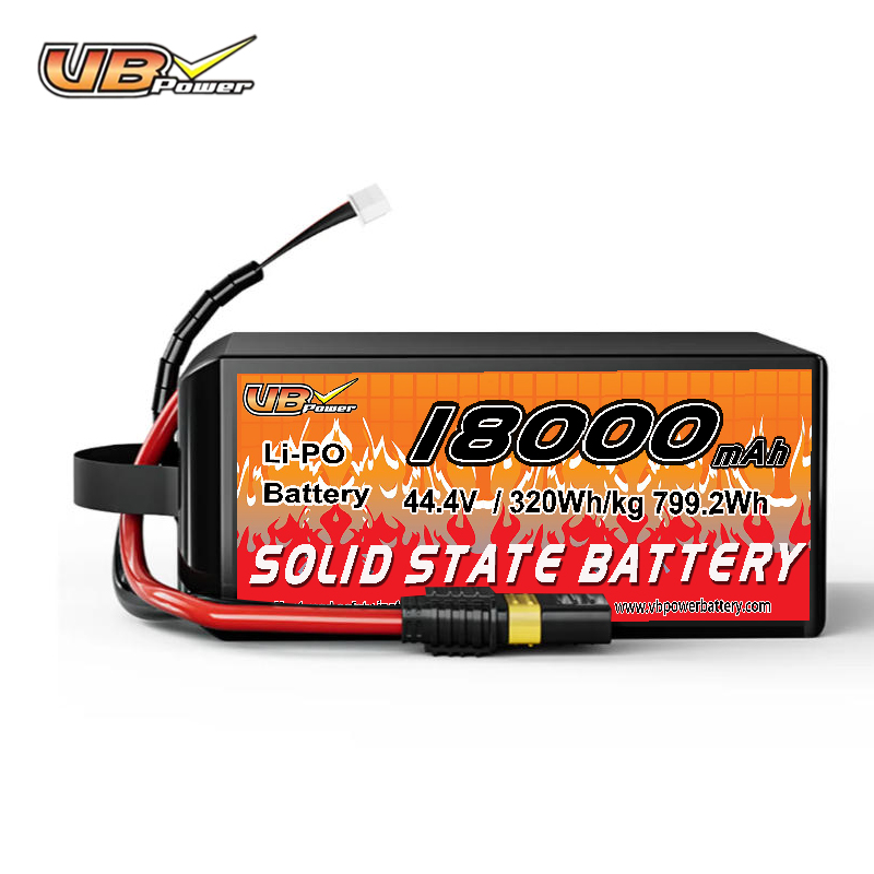 VBpower 18000 мА·ч 44,4 В 12S Высокоэнергетическая твердотельная аккумуляторная батарея для дронов, мультироторов, VTOL и картографирования