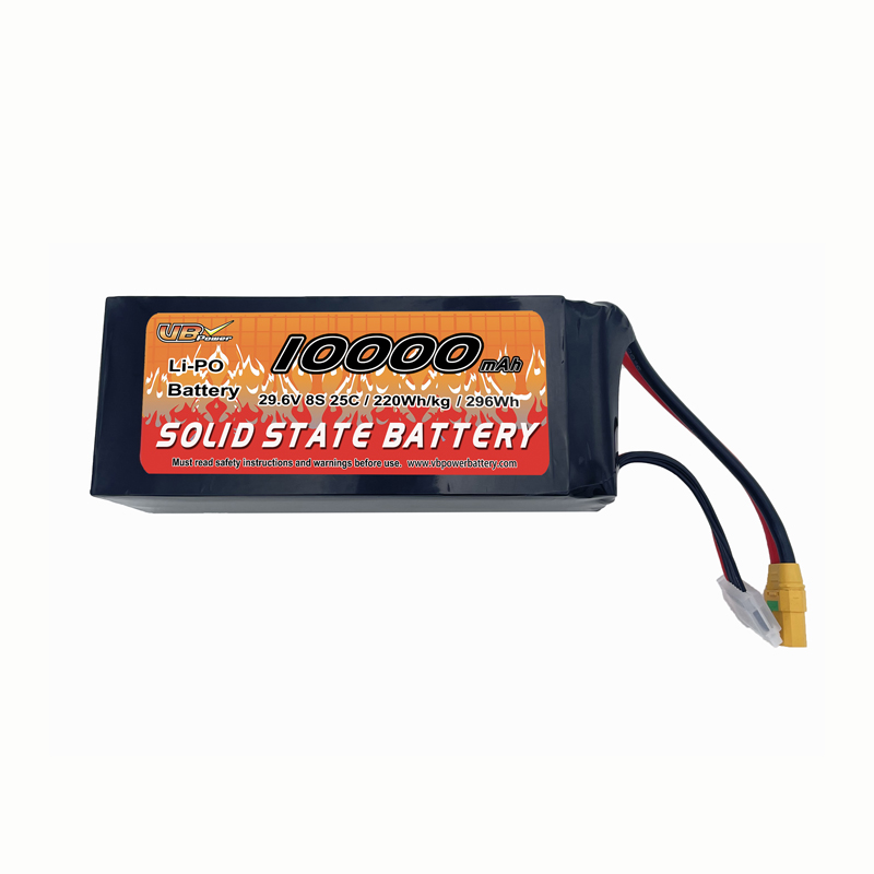VBpower Высокомощный твердотельный аккумулятор Высокая плотность энергии | 8S 10000mAh 29.6V Li-Po | Для дронов, БПЛА, eVTOL и AGV-роботов