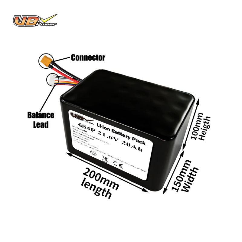 VBpower 6S4P 21.6В 20000мА·ч Литий-ионный аккумуляторный блок
