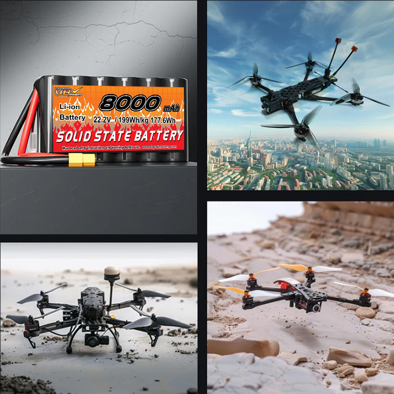 VBpower 22.2В 8000мА·ч 21700 Высокомощная аккумуляторная батарея