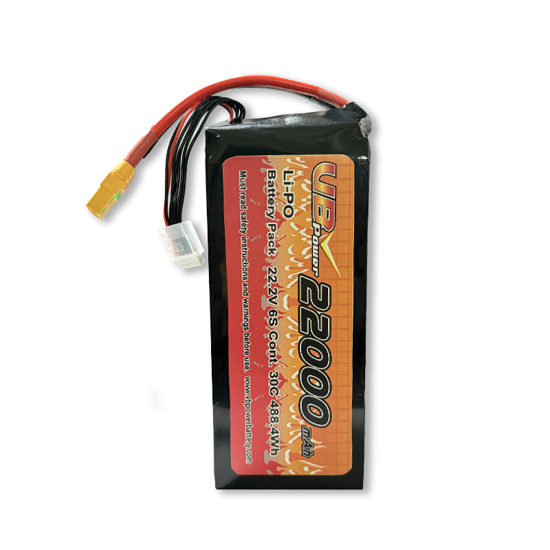VBpower 6S 22.2В 22000мА·ч 30C LiPO аккумуляторная батарея с разъемом XT90