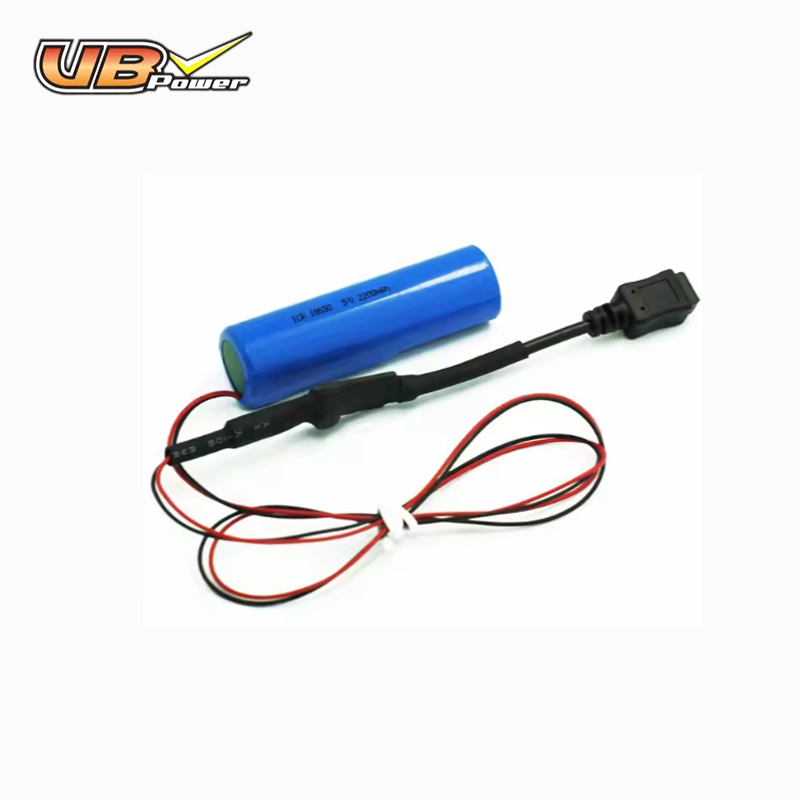 VBpower Литий-ионный аккумулятор 18650, аккумуляторный блок 2200 мАч 5В с USB для перезарядки