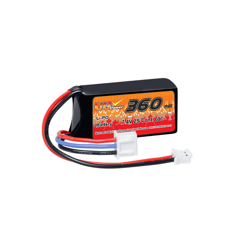 VBpower 2S 360мА·ч 60C улучшенный LiPO аккумулятор для Mini-Z