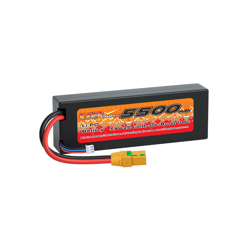 VBpower 2S 7.4В 5500мА·ч Аккумулятор LiPO в жёстком корпусе