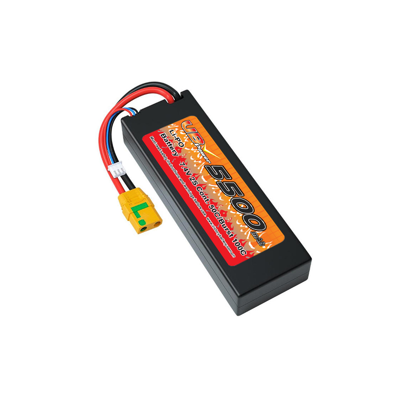 VBpower 2S 7.4В 5500мА·ч Аккумулятор LiPO в жёстком корпусе