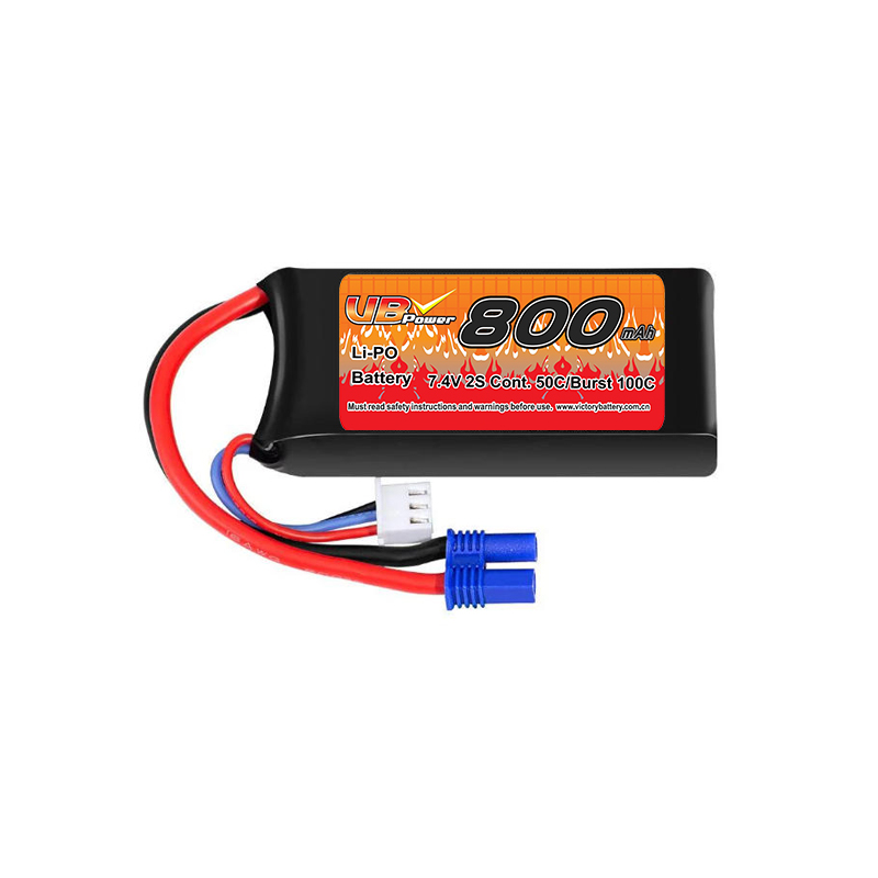 VBpower 2S 7.4В 800мА·ч LiPO аккумулятор с разъемом EC5