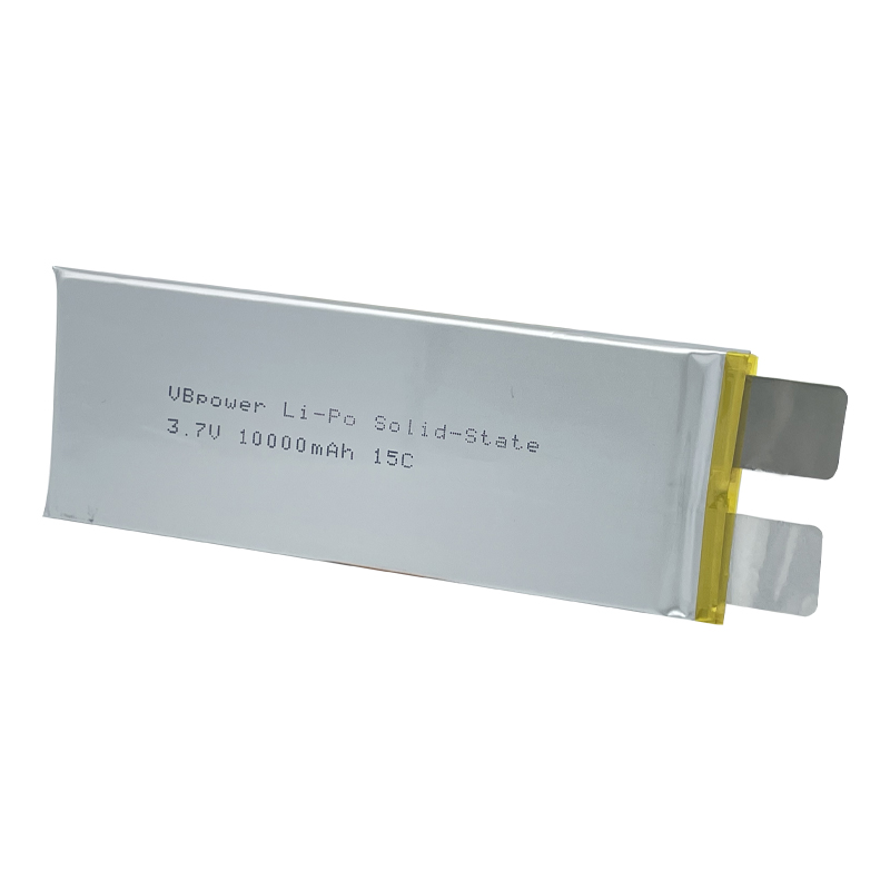 VBpower Высокоэнергоемкая твердотельная литий-полимерная батарея Отдельный элемент 3.7 В 10000 мА·ч 15C