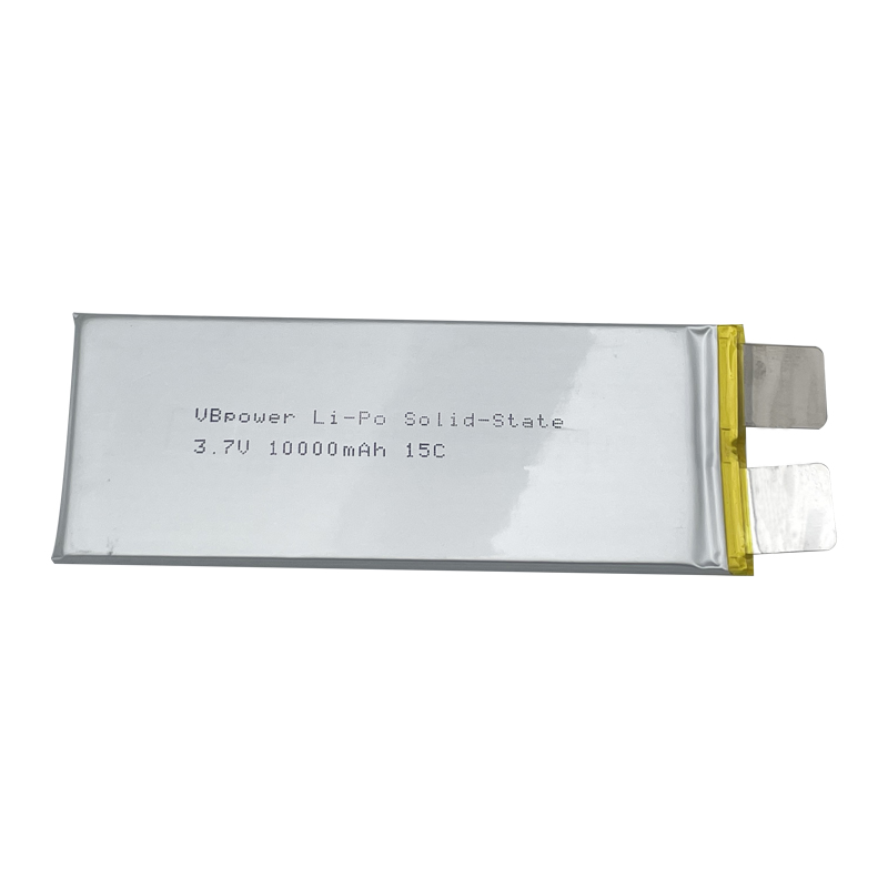 VBpower Высокоэнергоемкая твердотельная литий-полимерная батарея Отдельный элемент 3.7 В 10000 мА·ч 15C