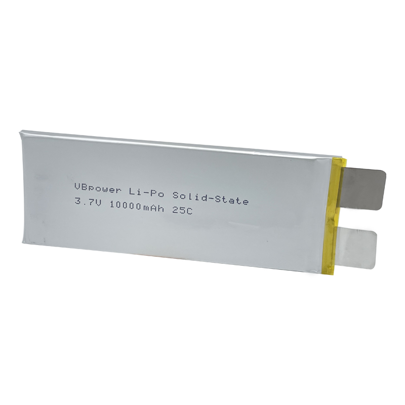 VBpower Высокоэнергоемкая твердотельная литий-полимерная батарея Отдельный элемент 3.7 В 10000 мА·ч 25C