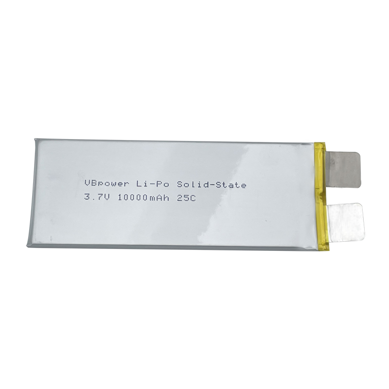 VBpower Высокоэнергоемкая твердотельная литий-полимерная батарея Отдельный элемент 3.7 В 10000 мА·ч 25C