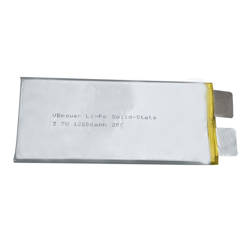 VBpower Высокоэнергоемкая твердотельная литий-полимерная батарея Отдельный элемент 3.7 В 12000 мА·ч 20C